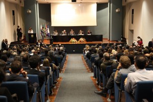 Plenária de encerramento do X ENAT, com Joaquim Levy, Jorge Rachid e Renato Villela