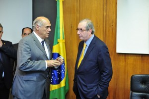 Evandro Guimarães, presidente de ETCO y Eduardo Cunha (PMDB-RJ), presidente de la Cámara de Diputados